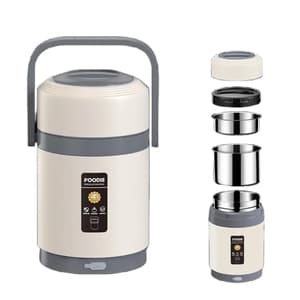USB Electric Heating Lunch Box Multi-layer Insulation Lunch Box Insulated Thermal Jar Food Warmer Container Bento Lunch Box