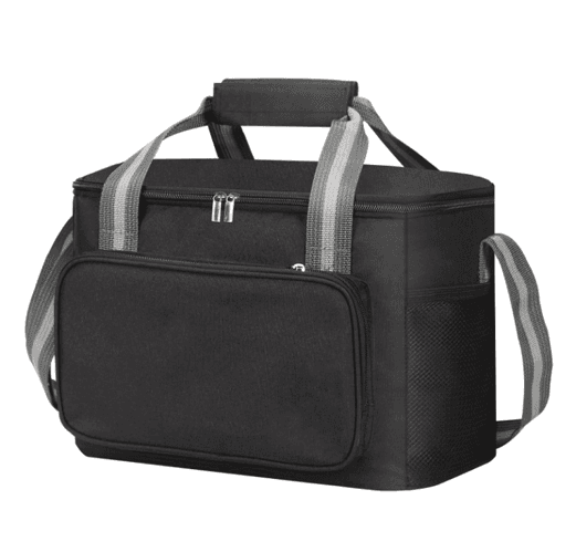 Portable Large Capacity Black Reusable Cooler Bags Waterproof Oxford Insulated Picnic Bag Premium Lining Lunch Box Bag