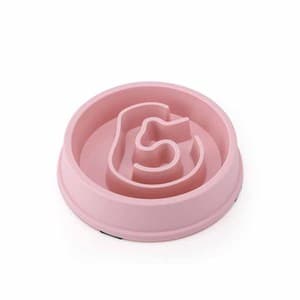 Dog Bowl Custom Factory Wholesale Interest New Ear Shape Slow Feeder Dog Plastic Bowl Non Slip Healthy Pet Bowl