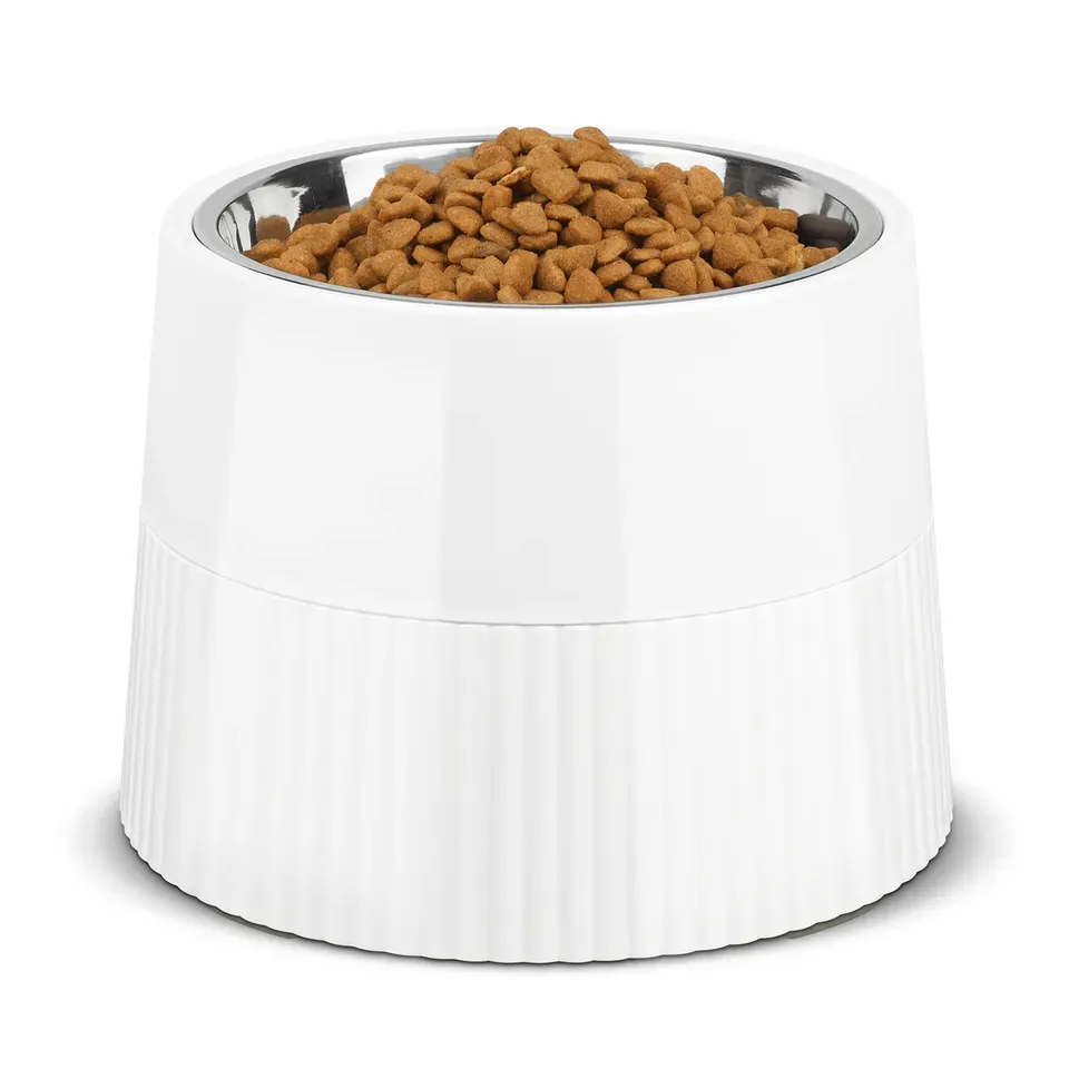 Hot Selling Brand New Durable Circular Elevated Neck Guard Pet Dog Stainless Steel Feeding Bowl