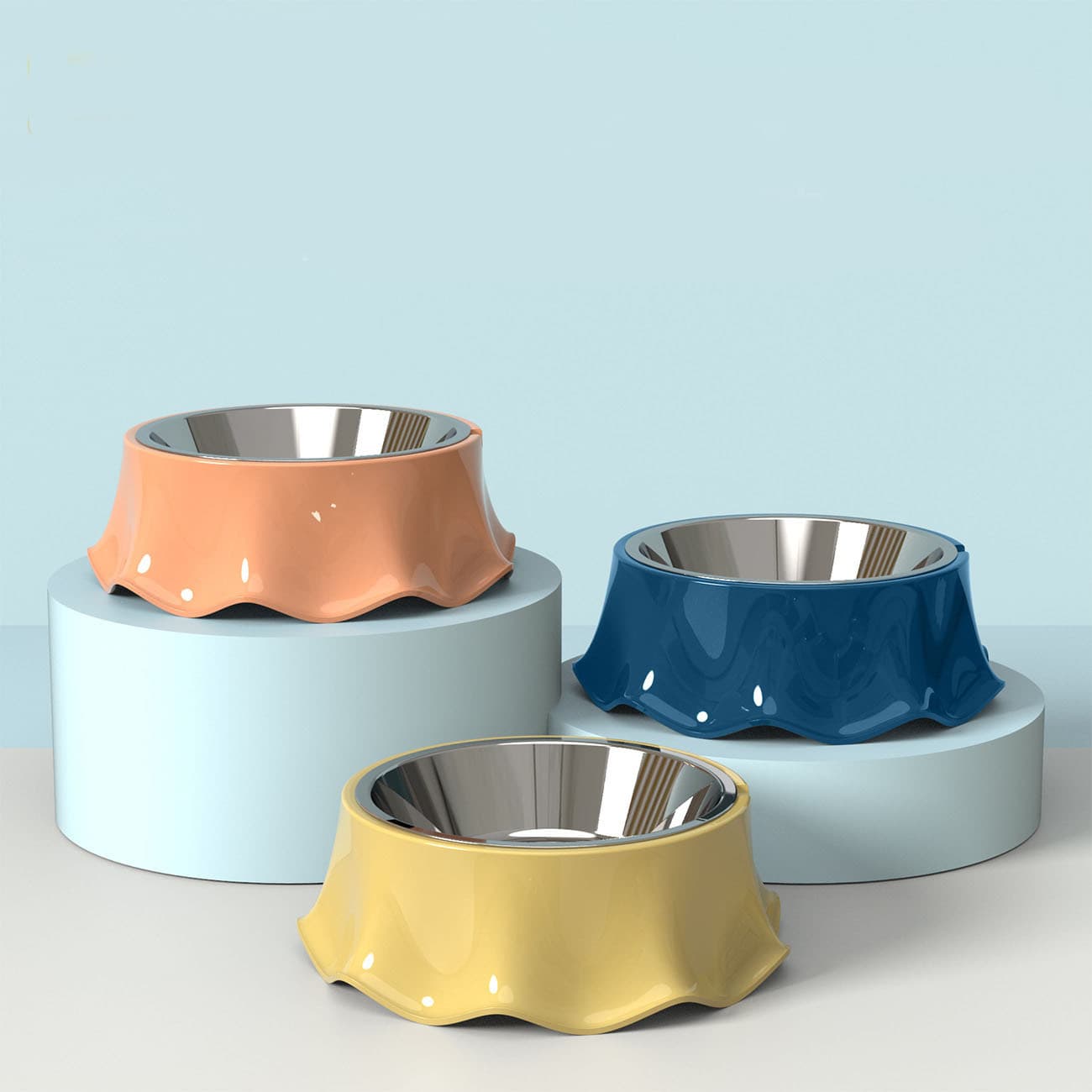 New Arrival Eco-friendly Durable Stainless Steel Pet Feeding Bowl for Dog & Cat Food and Water