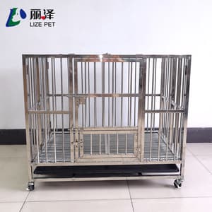 Direct factory sale manufacture iron stainless steel dog crate