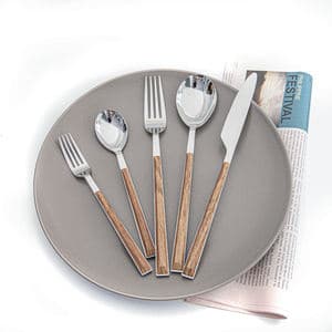 Silverware Set Cutlery Modern Stainless Steel Spoon Fork Knife Restaurant Dinner Silverware Flatware Cutlery Set With ABS Plastic Handle