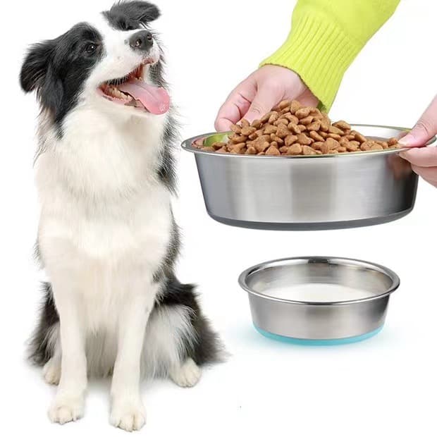 Large Dog Non-Slip Stainless Steel Bowl-Cross-Border for Pet Feeding Supplies From Chaozhou