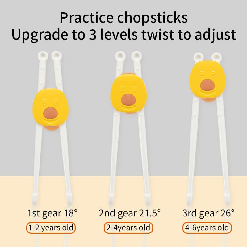 Cute cartoon animal children training chopsticks - with convenient storage box, tableware dining training assistant baby tool.