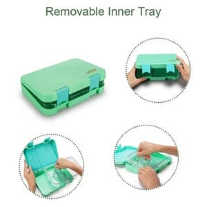 Oumego Plastic Microwave Silicone Seal Ring Insulated Lunch Box Bento Lunch Box Accessories For Kids School Tiffin Lunch Box