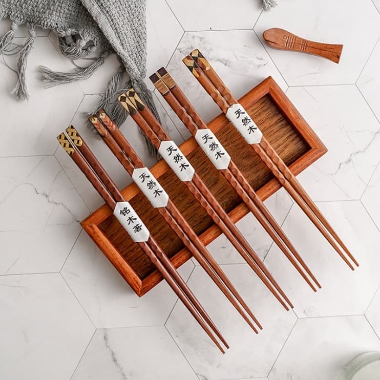 Classic Japanese Style Bamboo Natural Reusable Chopsticks, Cooking Chopsticks