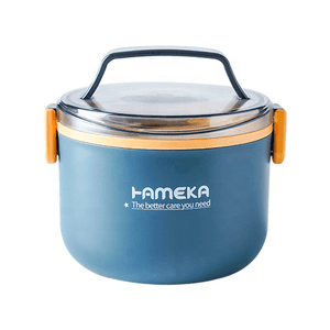 Portable lunch box for adult office Reusable single layer children's insulated food container Heat resistant lunch box