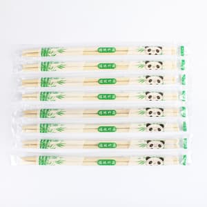 Wholesale Factory Bamboo Chopsticks Accept Customized Logo Disposable Round Bamboo Chopsticks
