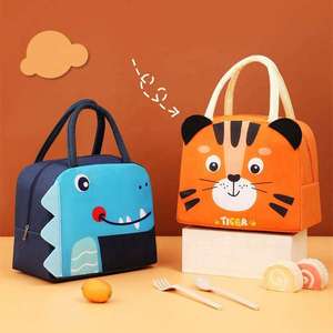Cartoon Lunch Bag Portable Insulated Thermal Lunch Box Picnic Supplies Bags Milk Bottle For Women Girl Kids Children