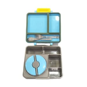 Two Temperature Zones Lunch Box with Thermos Food Jar children lunch box kids insulated lunch Bento box