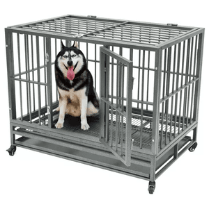 heavy duty mental travel dog house outdoor dryers crate welded wire mesh foldable bowl display collapsible stainless dog cage