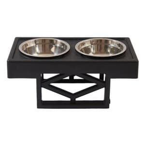 Large and medium-sized dog easy to disassemble stainless steel elevated dog bowl pet bowl