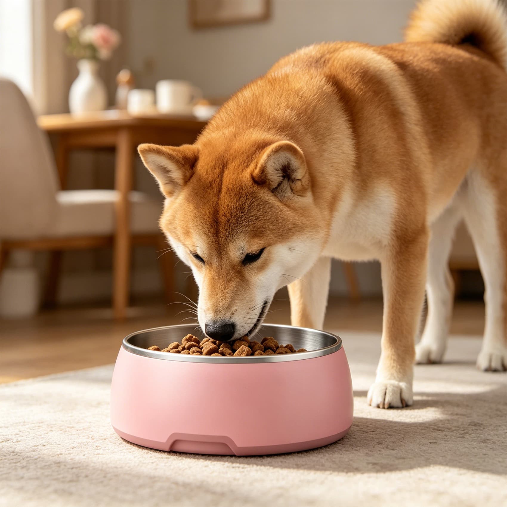 Dog Bowls 304 Stainless Steel Non-Slip Food and Water Bowl Dishwasher Safe Rust Resistant Metal Pet Bowls for Small Medium Large