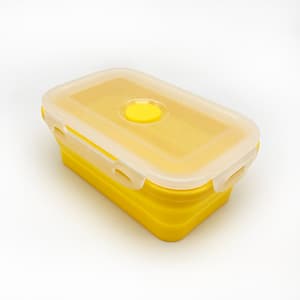 Food grade material silicone lunch box Reusable Insulated Fast Food Lunch Box Foldable