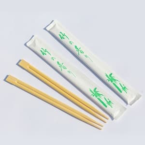 Custom Chopsticks Chopsticks Twins Disposable Bamboo Chop Sticks Custom Chopsticks With Paper Sleeve