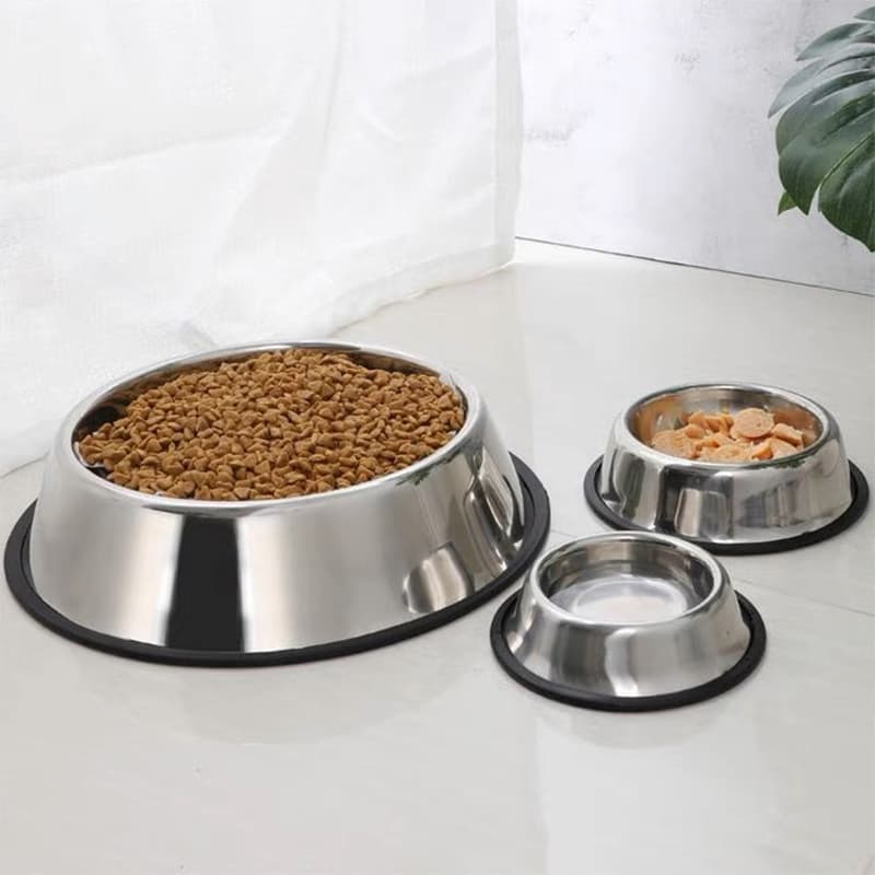 Manufacturer Wholesale Anti-slip Travel Dog Bowls Stainless Steel
