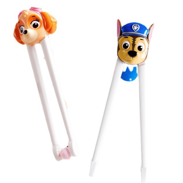 Cute Cartoon Small Bear Design Non-Slip Protective Folding Plastic Personal Food Bowl Chopsticks Kids Wedding Style Infant