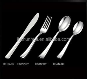 Plastic Cutlery Silver Plastic Cutlery Silverware Disposable Cutlery High Quality