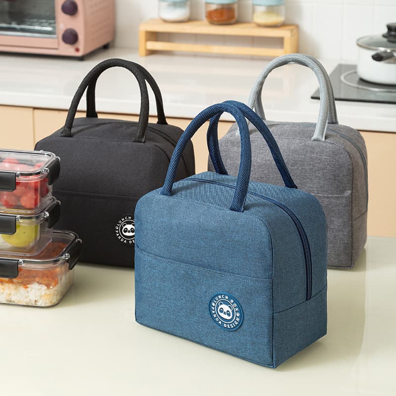 Low MOQ Cute Insulated Office Lady Lunch Bag Picnic Portable Thermal Lunch Food Tote for Women Men