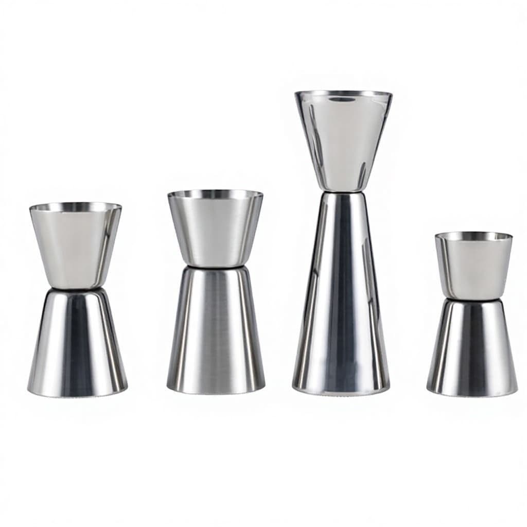 304 Stainless Steel Double Head Jigger Measuring Cup 15/30ml Straight Side