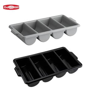 Commercial restaurant utensil tray plastic cutlery bin silverware holder cutlery basket organizer
