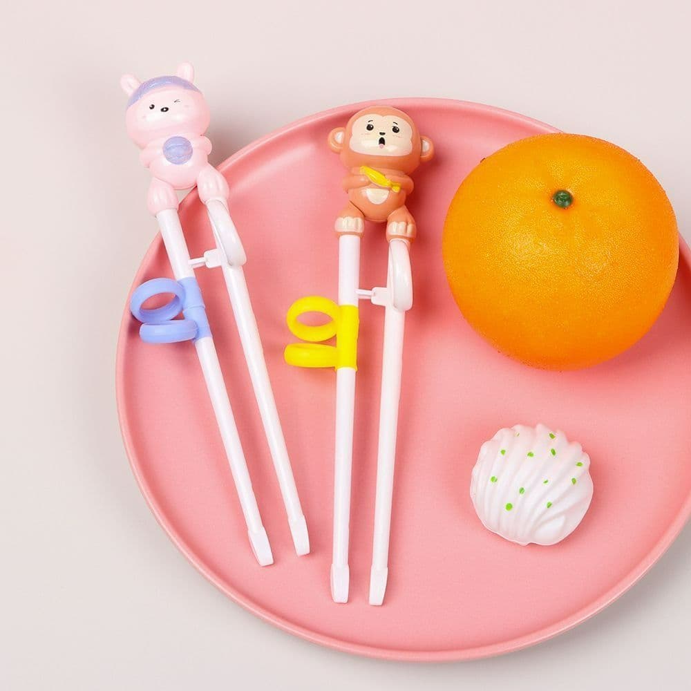 Baby Learning Training Chopsticks Cute Cartoon Animal Beginner Chopstick Tableware Kids Eating  Helper  Gift