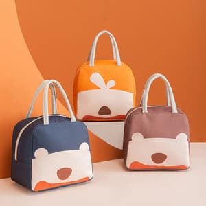 Portable Lunch Bag New Thermal Insulated Lunch Box Tote Cooler Handbag Bento Pouch Dinner Container School Food Storage Bags