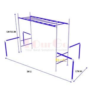 Outdoor Ninja Training a frame swing sets kids backyard play equipment action monkey bars for Sale