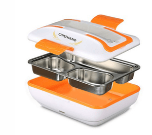 wholesale Rapid heating stainless steel electric lunch box electric lunch box 3 layers heat insulated lunchbox