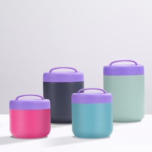 Insulated Double Wall Bpa Free Lunch Box Food Jar Stainless Steel Lunch Box Custom Logo