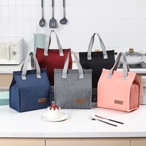New Fashion Bag Insulated Thermal Lunch Tote Bag Simple Lunch Box Kids Lunch Cooler Bag