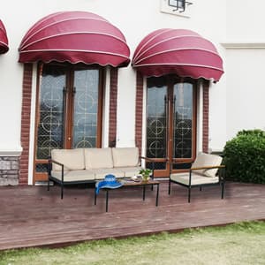 Set Patio Set Modern Outdoor Garden Sofa Combination Set Aluminum Luxury Patio Furniture Bedroom Sofa Set