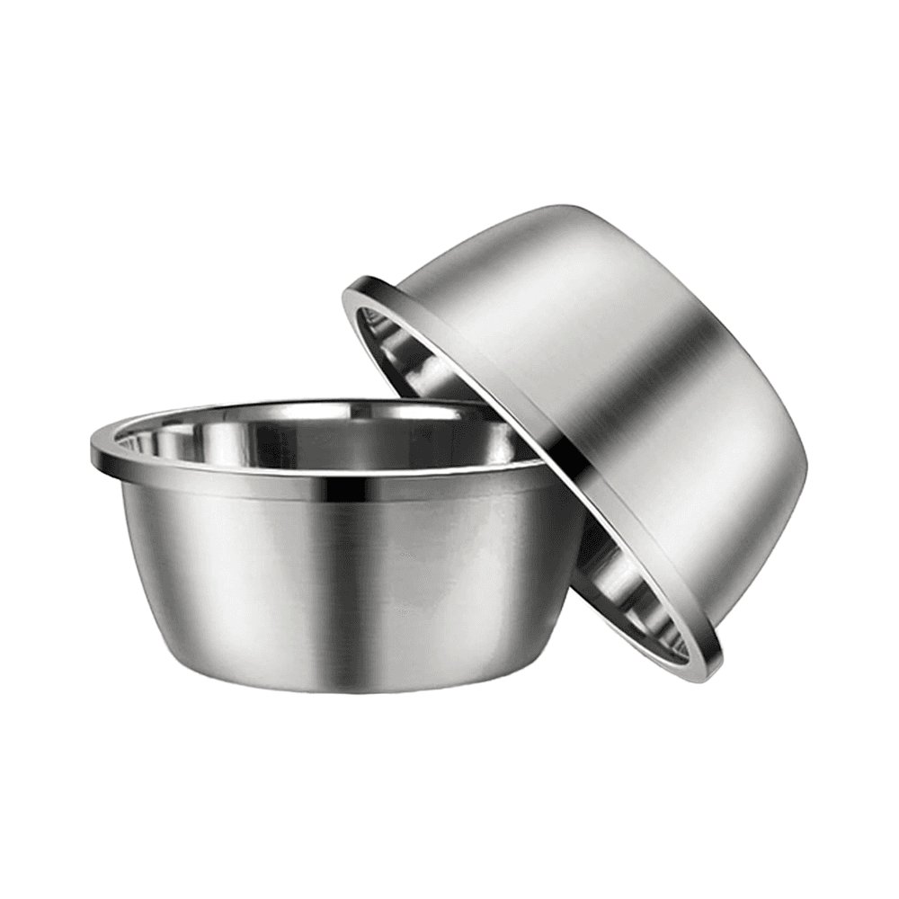 Stainless Steel Large Dog Bowl Set with High Capacity Metal Dog Food Bowl Desirable Water and Food Bowls for Heavy Duty BPA-Free