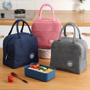 Wholesale Customised High Quality Oxford Cooler Bags With Dinnerware Pocket Aluminium Foil Ice Insulated Lunch Cooler Bag