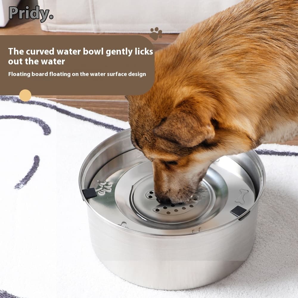 Large Capacity 304 Stainless Steel Pet Food Utensils Eco-Friendly Floating Dog Bowl Suspended Drinking Water Dog Bowl Pet Bowls
