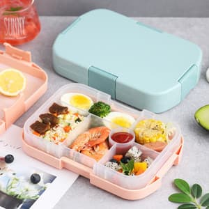 LFGB BPA Free Food Grade Children Kids Lunch Box LeakProof Plastic Insulated Bento Lunch Box