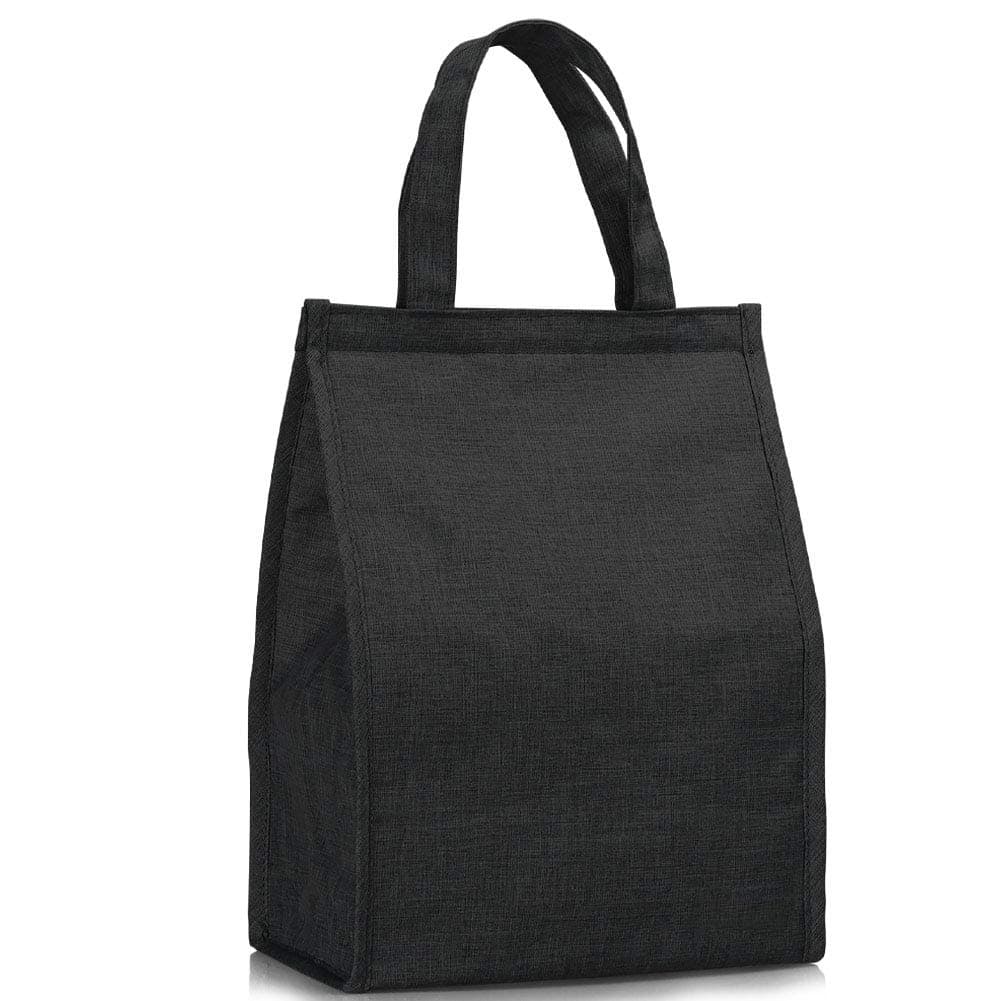 Custom Logo Thermal Insulated Lunch Bag With Aluminum Foil Food Carrying Handbag for Outdoor Camping Picnic Tote Cooler Bags